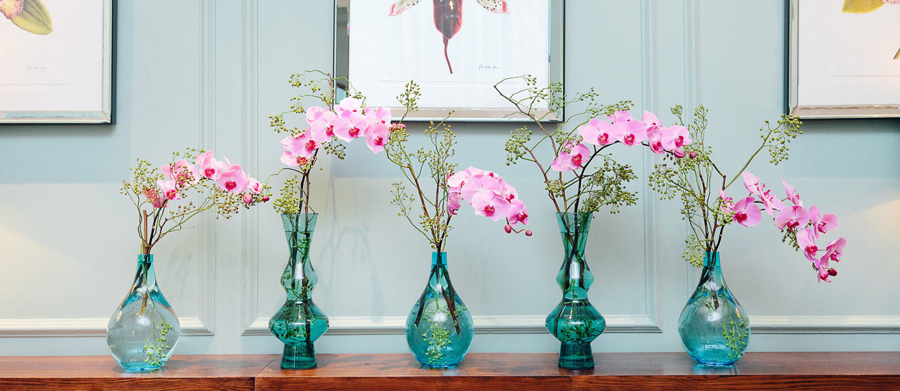 Flowers at London's Levin Hotel