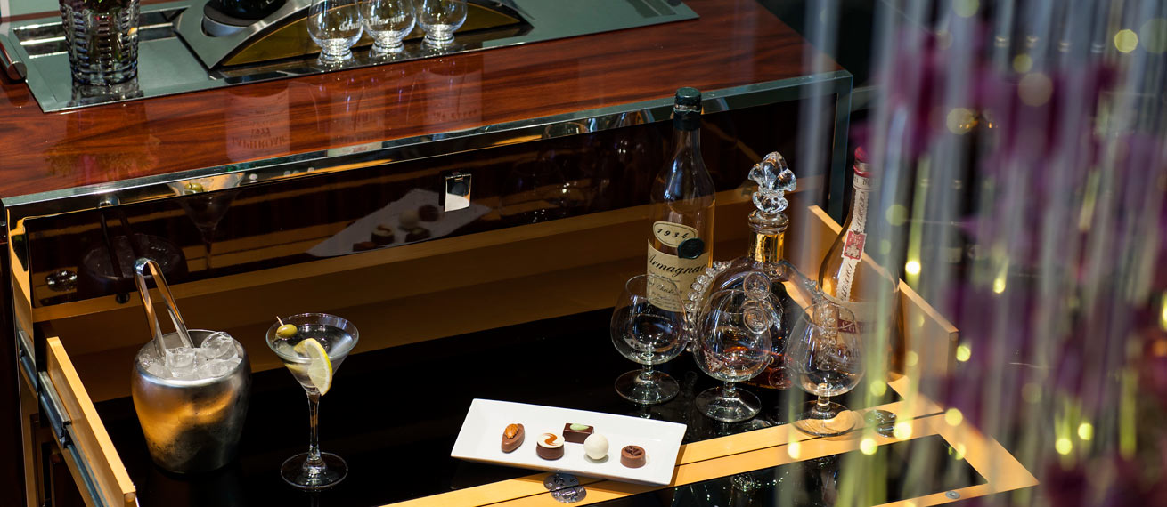 Drinks Cabinet at London's Levin Hotel