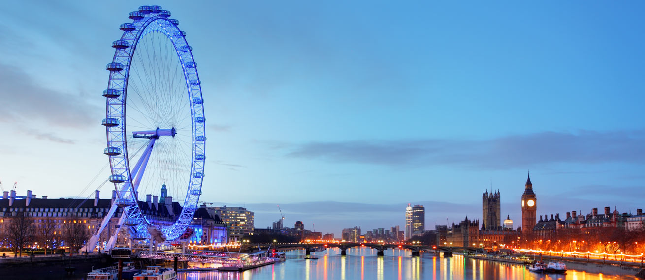 London Eye and Westminster Bridge