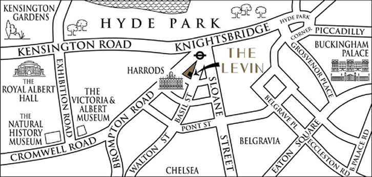 map Map of London - Levin Hotels