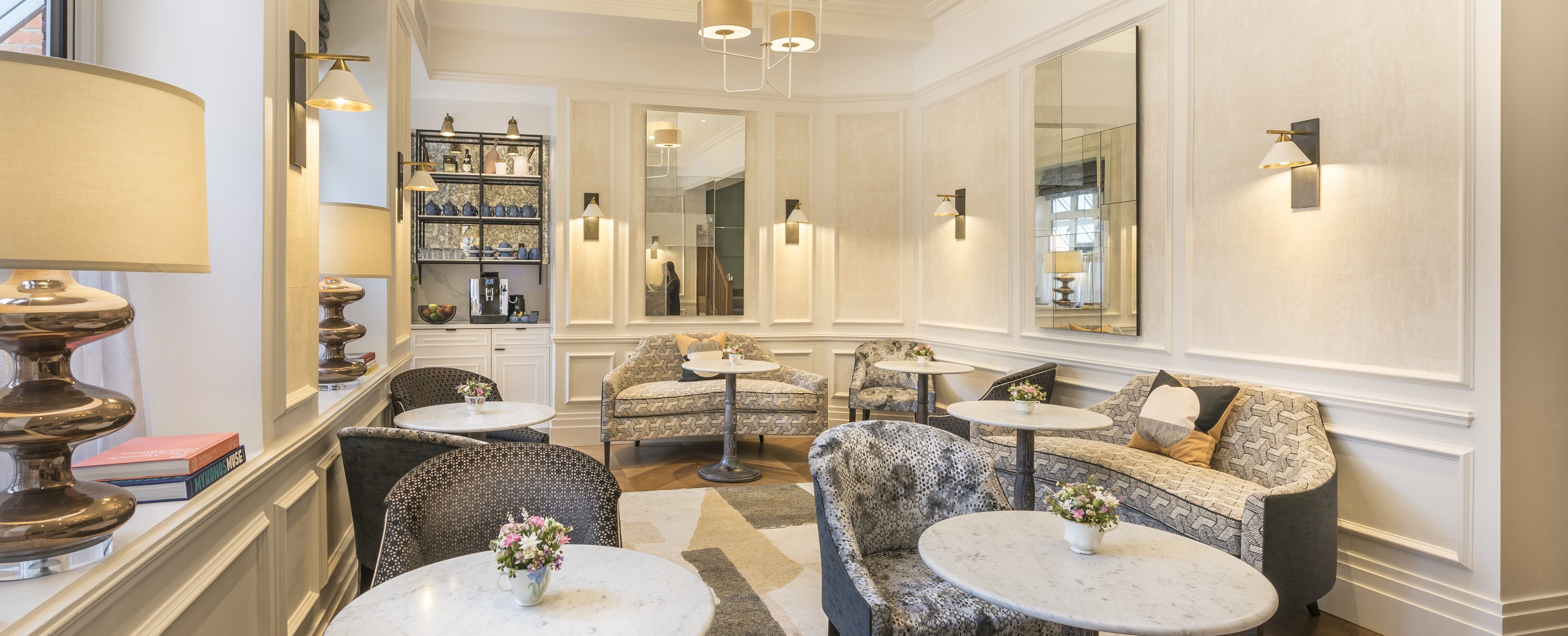 The Levin Hotel lobby banner